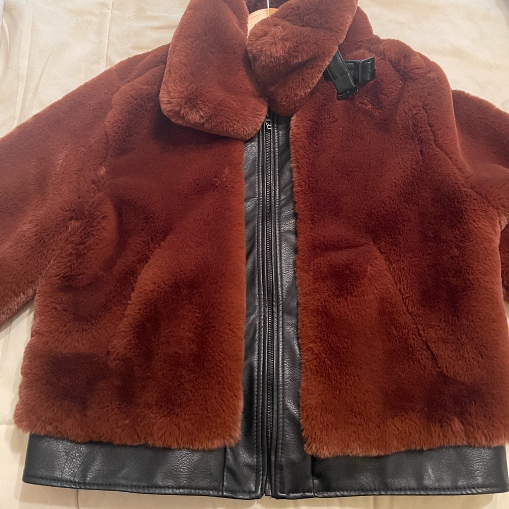 BlankNYC cropped plush jacket. Never worn